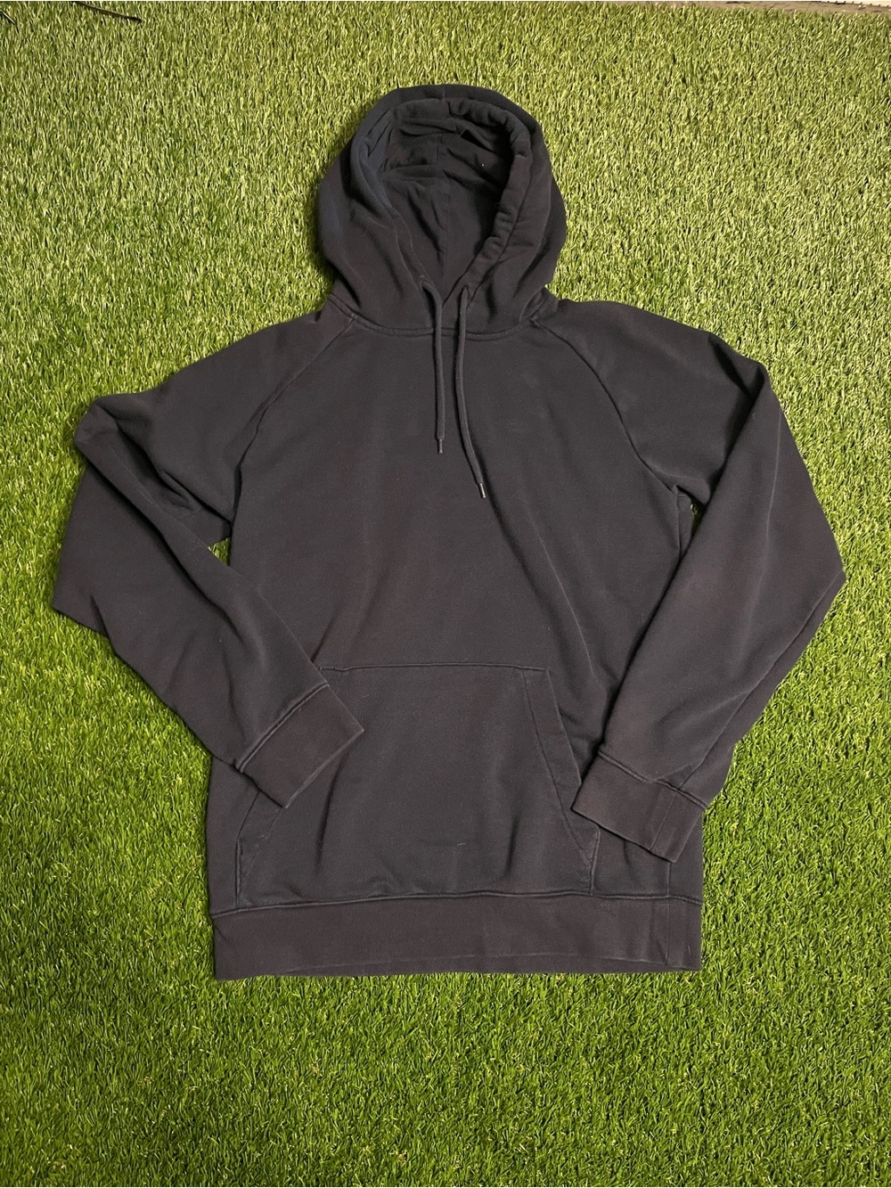 H&M Navy Lightweight Hoodie with Kangaroo Pocket and Drawstrings Men’s XS